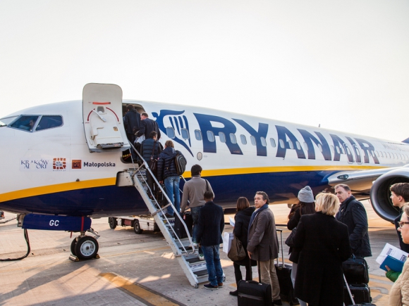 Bologna, beszállás a Ryanair gépére / depositphotos.com
