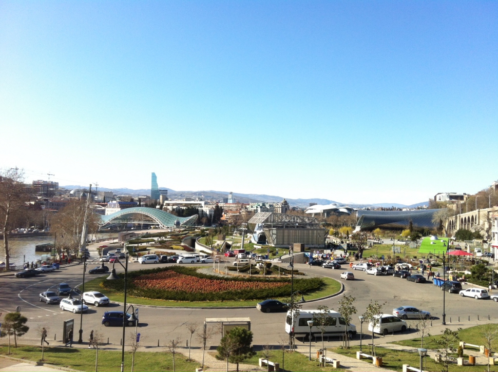 Tbiliszi látképe a magasból (Fotó: Berende Alexa)