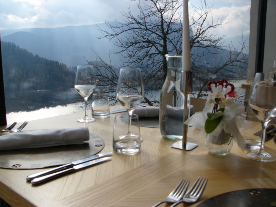 Bled: Jezersak étterem a vár tetején
